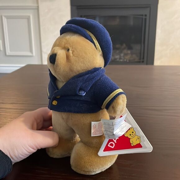 Wardair Vintage Dakin Teddy Bear 1987 Plush Uniform w Tags 8” Excellent Condit… - Picture 2 of 8